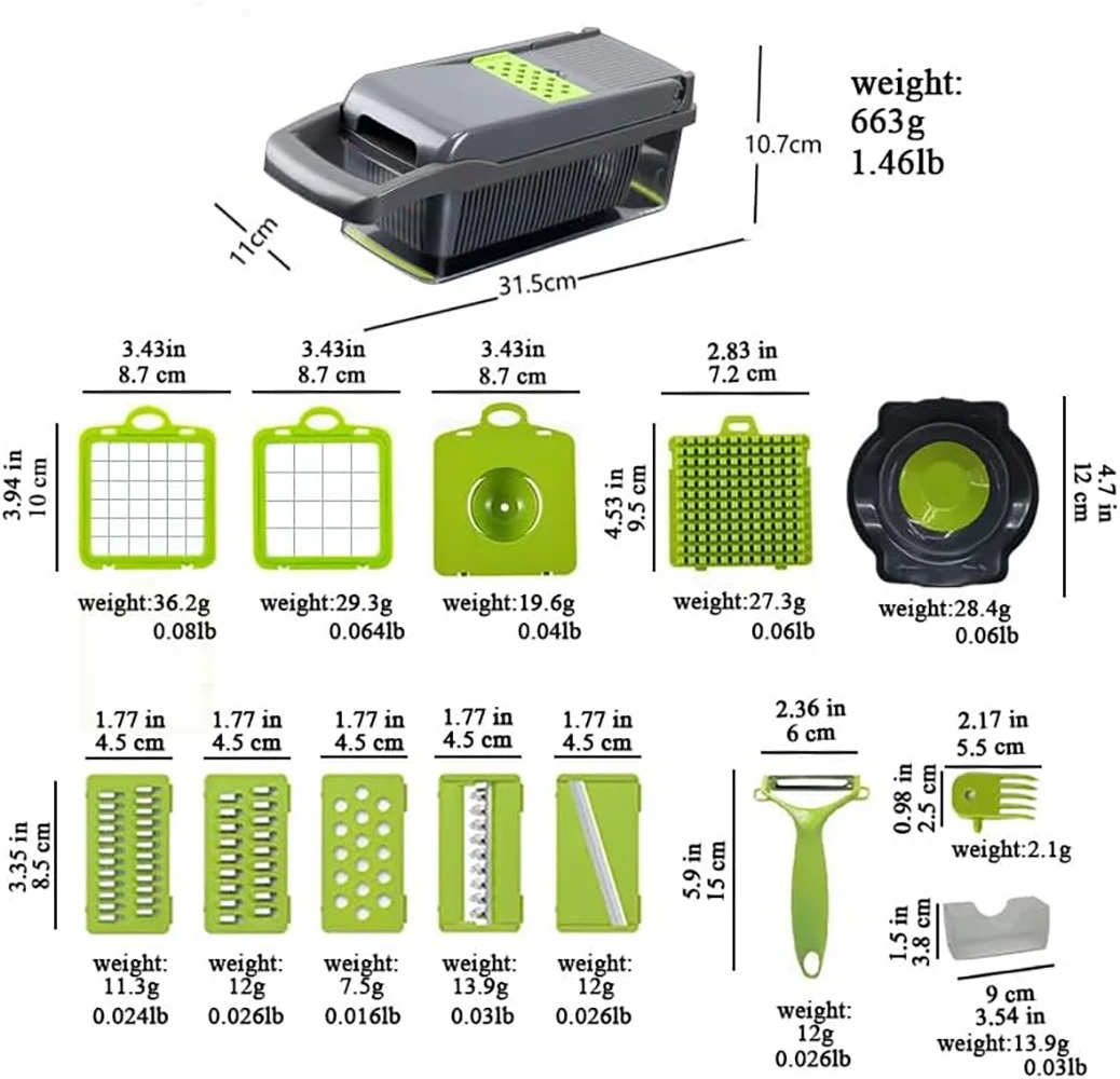15-in-1 Professional Vegetable Chopper & Slicer