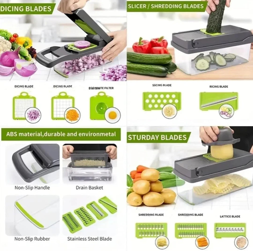 15-in-1 Professional Vegetable Chopper & Slicer