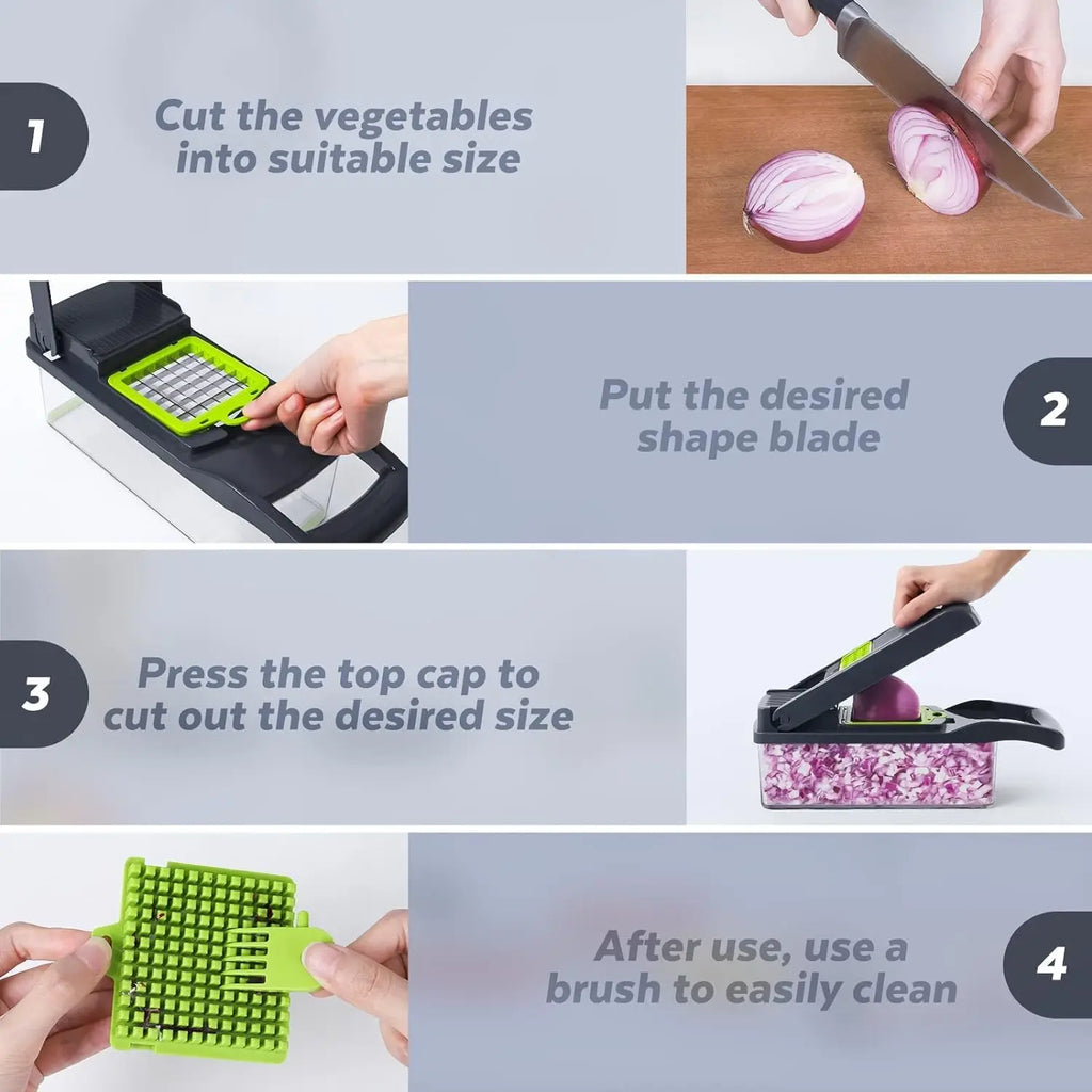 15-in-1 Professional Vegetable Chopper & Slicer